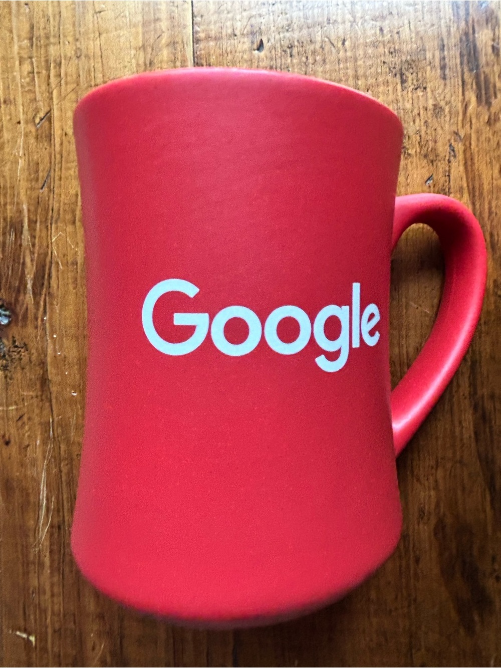 Google 2 Red Ceramic Coffee Mugs Employee Promotion 1 NWT / 1 Used twice. - Picture 4 of 7